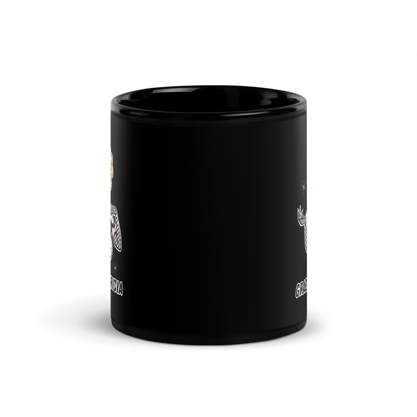Grazia Patricia Miss Erfolg Black Glossy Mug