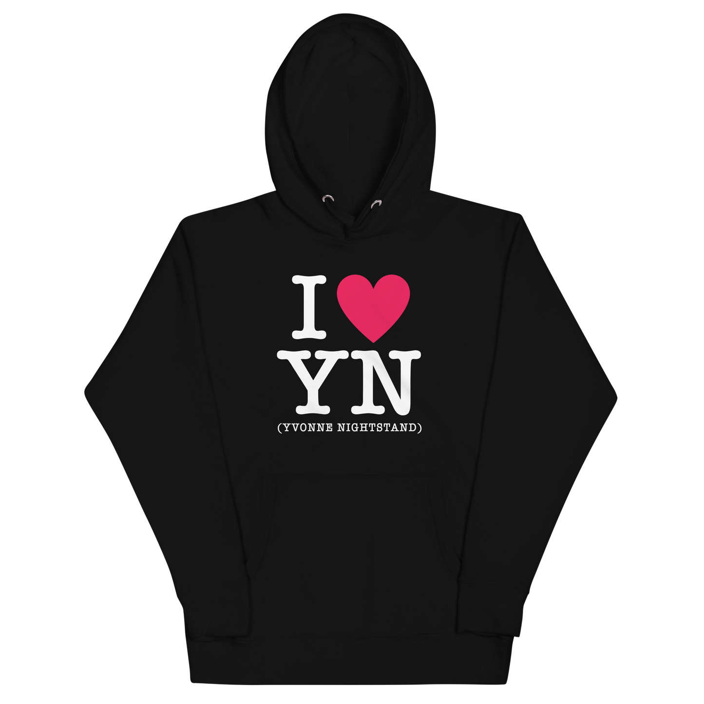 I Love Yvonne Nightstand Unisex Hoodie Black