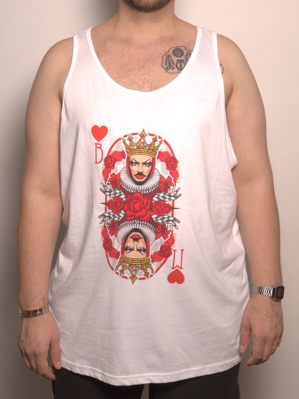 Bambi Mercury Queen Of Hearts Tank Top