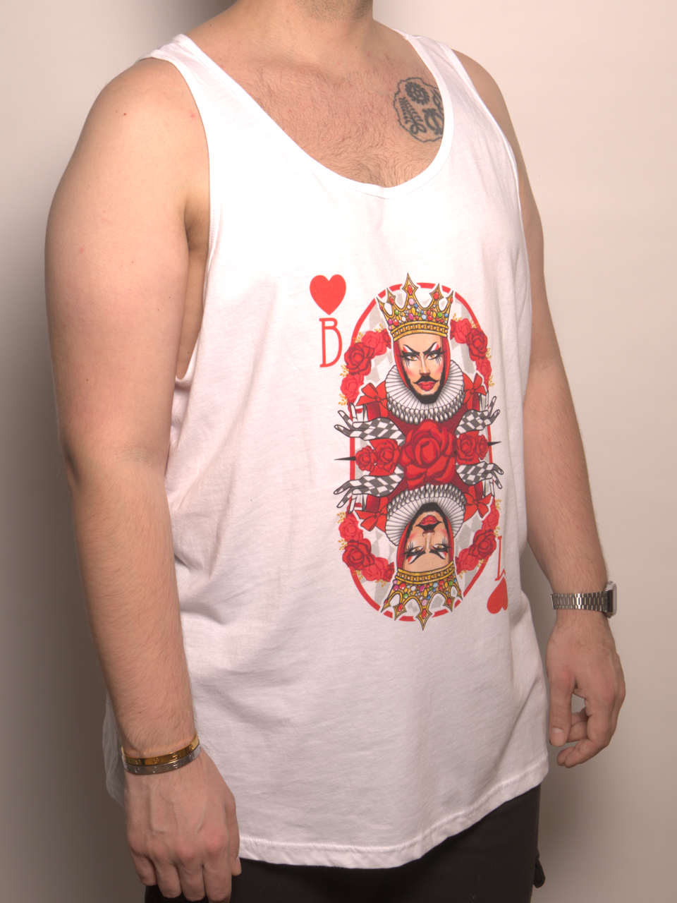 Bambi Mercury Queen Of Hearts Tank Top